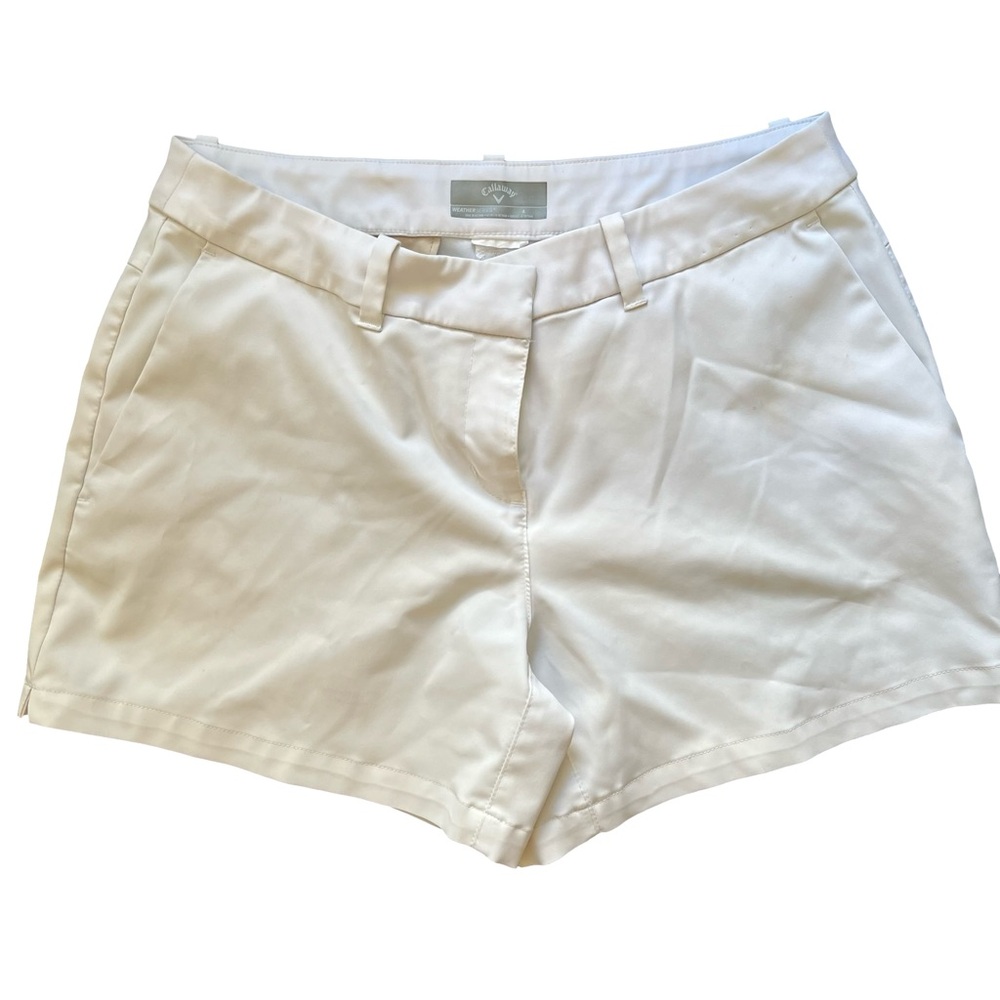 Callaway White Womens Tailored Golf Shorts Size 4